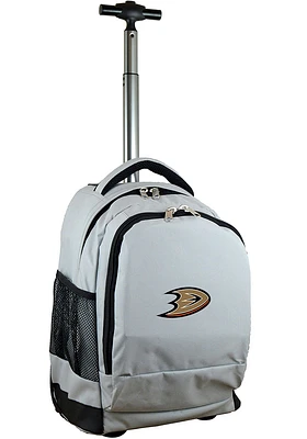 Anaheim Ducks Grey Wheeled Premium Backpack