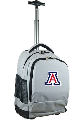 Arizona Wildcats Grey Wheeled Premium Backpack