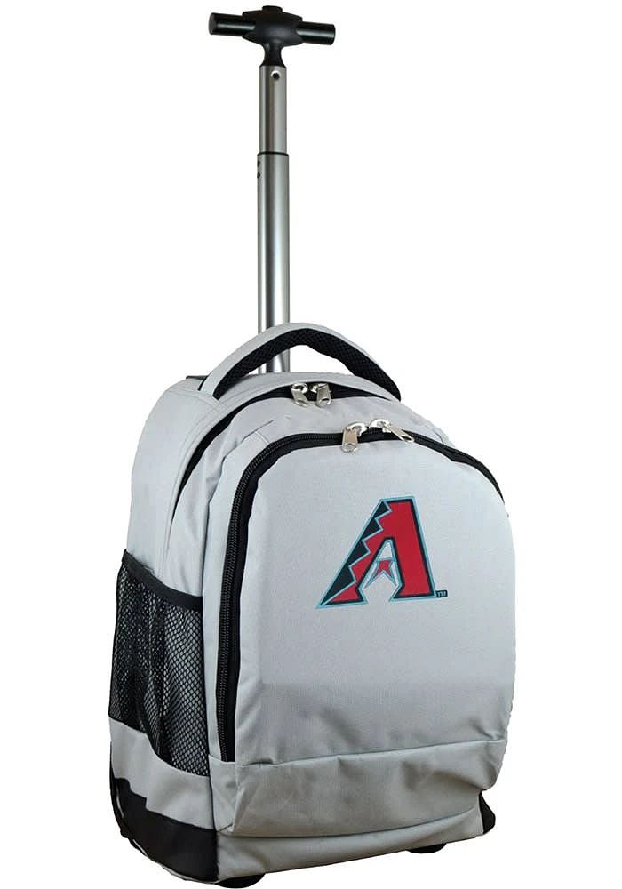 Arizona Diamondbacks Grey Wheeled Premium Backpack