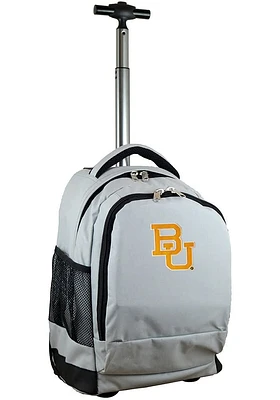 Baylor Bears Grey Wheeled Premium Backpack