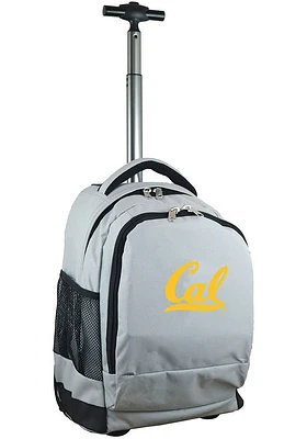 Cal Golden Bears Grey Wheeled Premium Backpack