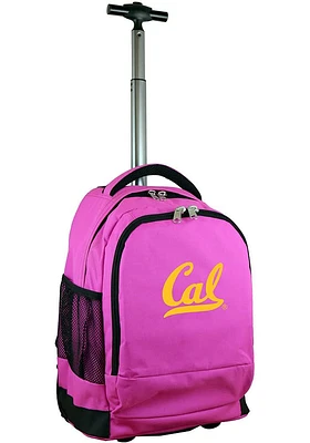 Cal Golden Bears Pink Wheeled Premium Backpack