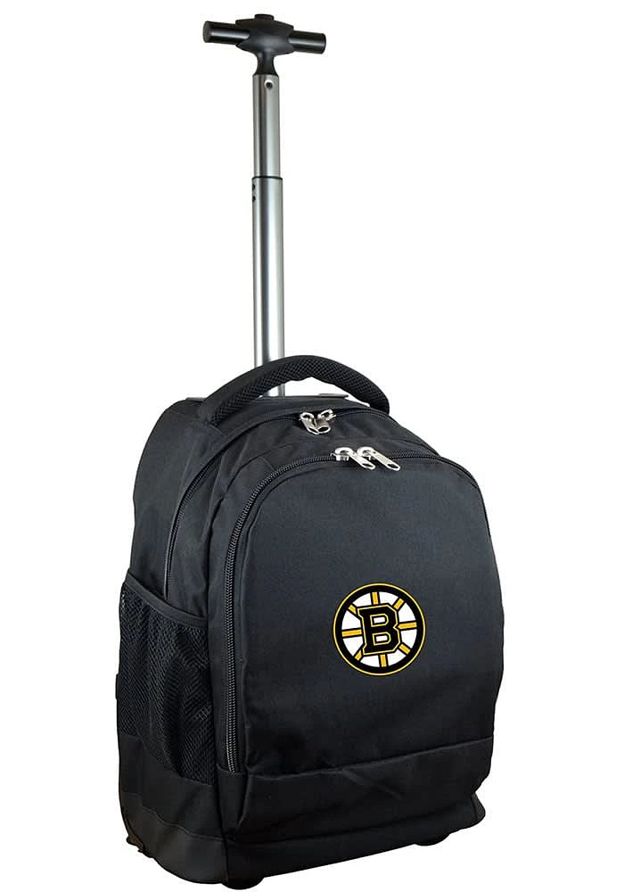 Boston Bruins Black Wheeled Premium Backpack