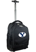 BYU Cougars Black Wheeled Premium Backpack
