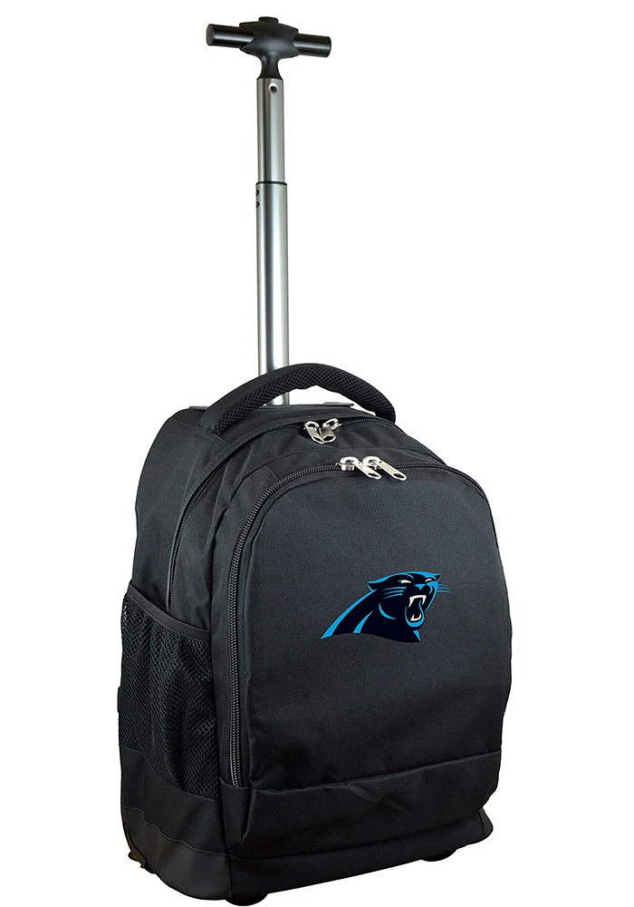 Carolina Panthers Black Wheeled Premium Backpack