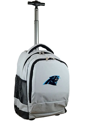 Carolina Panthers Grey Wheeled Premium Backpack