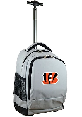 Cincinnati Bengals Grey Wheeled Premium Backpack