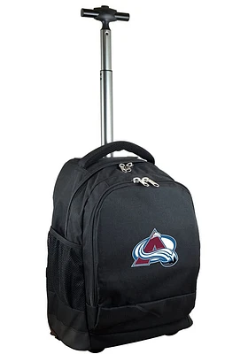 Colorado Avalanche Black Wheeled Premium Backpack
