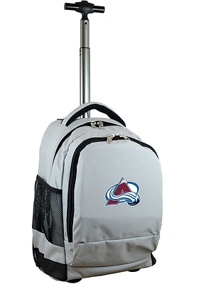 Colorado Avalanche Grey Wheeled Premium Backpack
