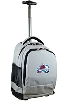 Colorado Avalanche Grey Wheeled Premium Backpack