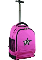 Dallas Stars Pink Wheeled Premium Backpack