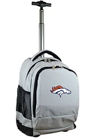 Denver Broncos Grey Wheeled Premium Backpack