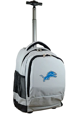 Detroit Lions Grey Wheeled Premium Backpack