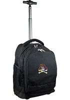 East Carolina Pirates Black Wheeled Premium Backpack
