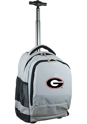Georgia Bulldogs Grey Wheeled Premium Backpack