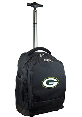 Green Bay Packers Black Wheeled Premium Backpack