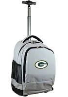 Green Bay Packers Grey Wheeled Premium Backpack