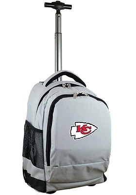 Kansas City Chiefs Grey Wheeled Premium Backpack