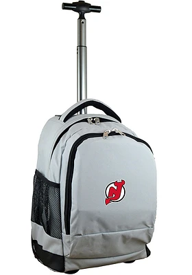 New Jersey Devils Grey Wheeled Premium Backpack