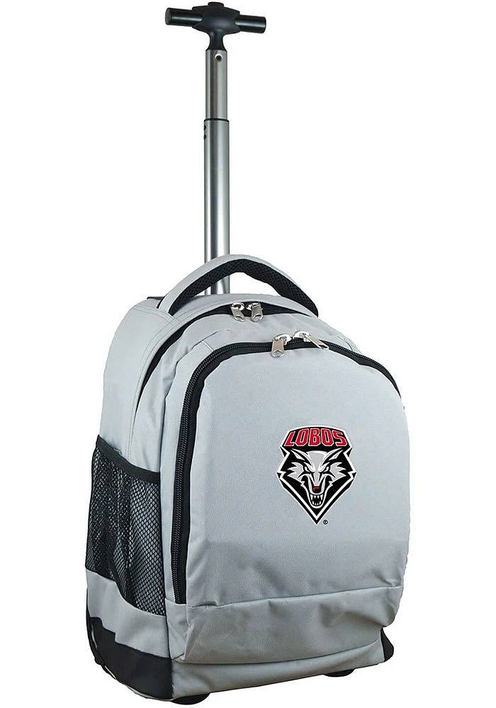 New Mexico Lobos Grey Wheeled Premium Backpack