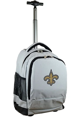 New Orleans Saints Grey Wheeled Premium Backpack