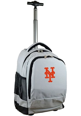 New York Mets Grey Wheeled Premium Backpack