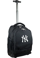 New York Yankees Black Wheeled Premium Backpack