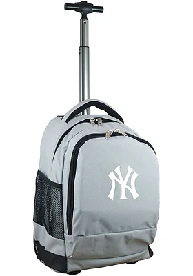 New York Yankees Grey Wheeled Premium Backpack