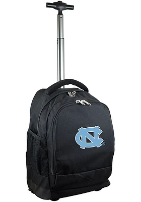North Carolina Tar Heels Black Wheeled Premium Backpack