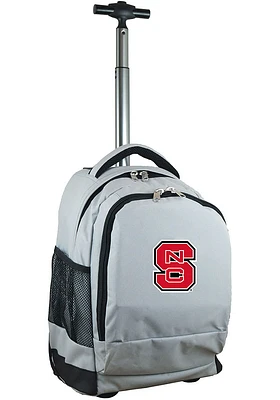 NC State Wolfpack Grey Wheeled Premium Backpack