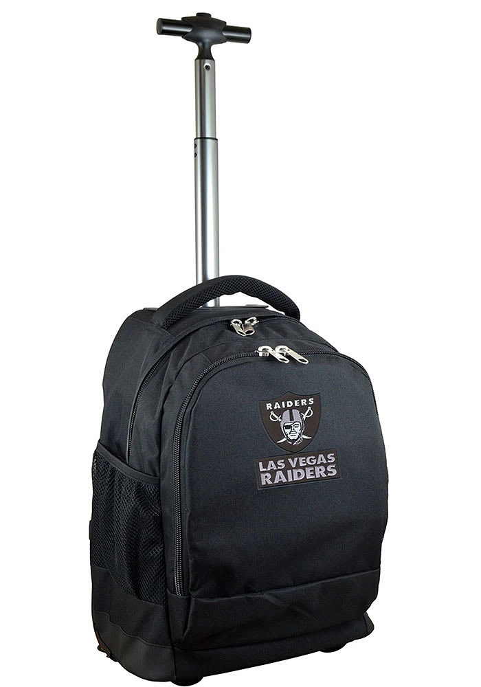 Las Vegas Raiders Black Wheeled Premium Backpack