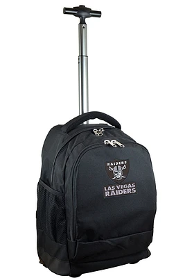 Las Vegas Raiders Black Wheeled Premium Backpack