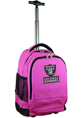 Las Vegas Raiders Pink Wheeled Premium Backpack