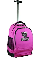 Las Vegas Raiders Pink Wheeled Premium Backpack