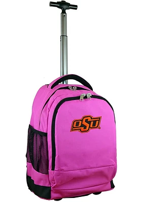 Oklahoma State Cowboys Pink Wheeled Premium Backpack