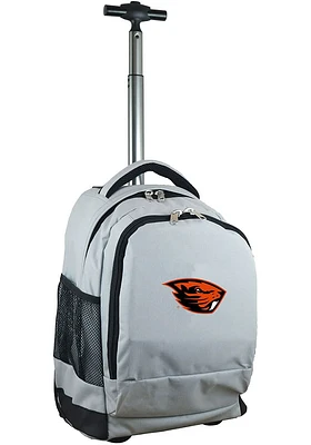 Oregon State Beavers Grey Wheeled Premium Backpack