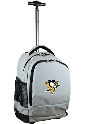 Pittsburgh Penguins Grey Wheeled Premium Backpack