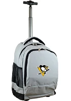 Pittsburgh Penguins Grey Wheeled Premium Backpack