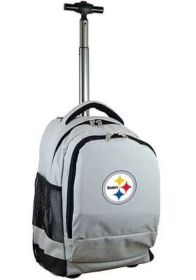 Pittsburgh Steelers Grey Wheeled Premium Backpack