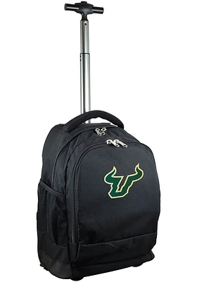 South Florida Bulls Black Wheeled Premium Backpack