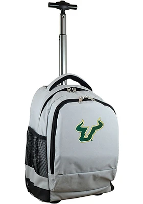 South Florida Bulls Grey Wheeled Premium Backpack