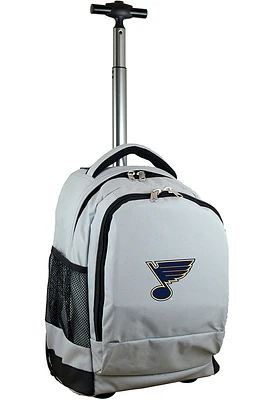 St Louis Blues Grey Wheeled Premium Backpack