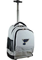 St Louis Blues Grey Wheeled Premium Backpack