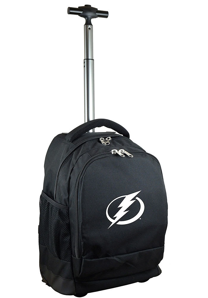 Tampa Bay Lightning Black Wheeled Premium Backpack