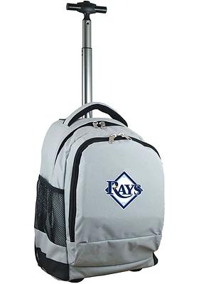 Tampa Bay Rays Grey Wheeled Premium Backpack
