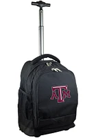 Texas A&M Aggies Black Wheeled Premium Backpack