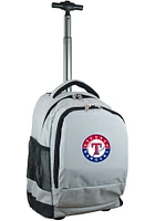 Texas Rangers Grey Wheeled Premium Backpack