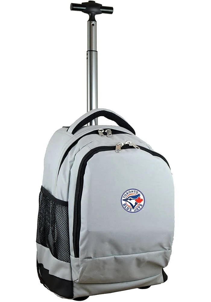 Toronto Blue Jays Grey Wheeled Premium Backpack