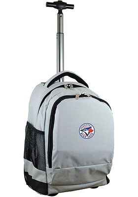 Toronto Blue Jays Grey Wheeled Premium Backpack
