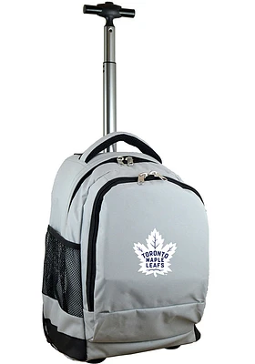 Toronto Maple Leafs Grey Wheeled Premium Backpack